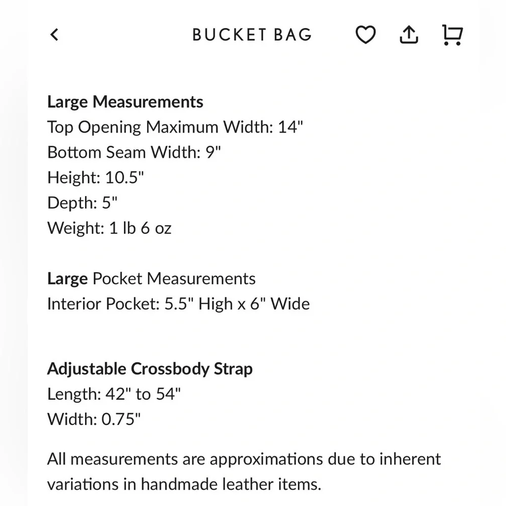 🆕 Portland Leather Goods LARGE Bucket Bag in BOREAL! 💚💙 - Picture 7 of 13